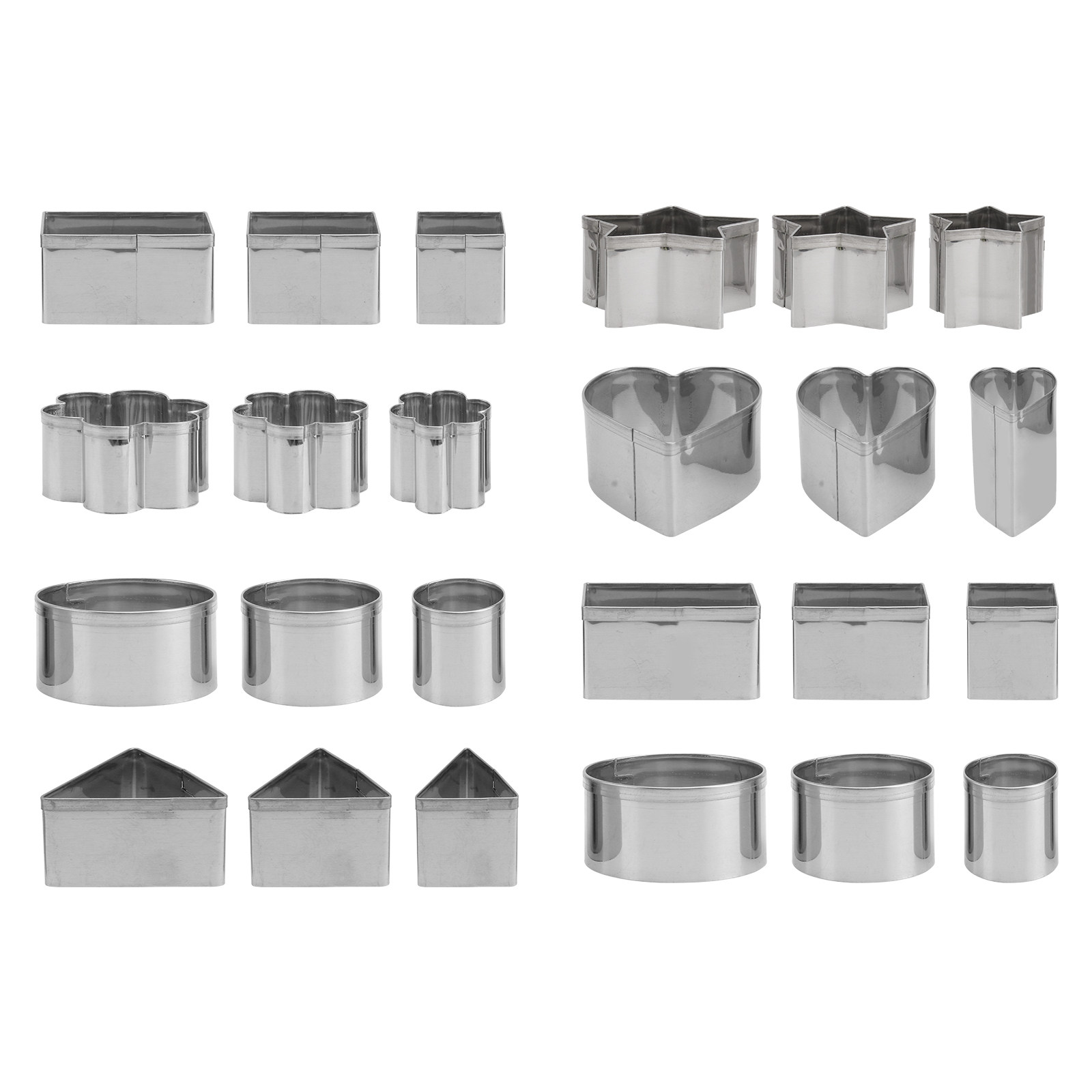 Cookie Cutter Set - 24Pcs Stainless Steel Biscuit Cookie Cutters