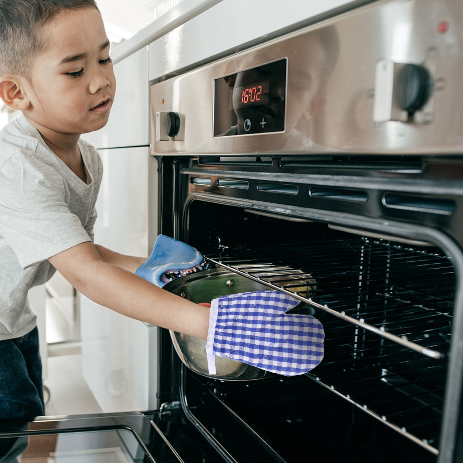 Baking Kitchen Kids - 2Pcs Heat Insulation Oven Mitts Kids