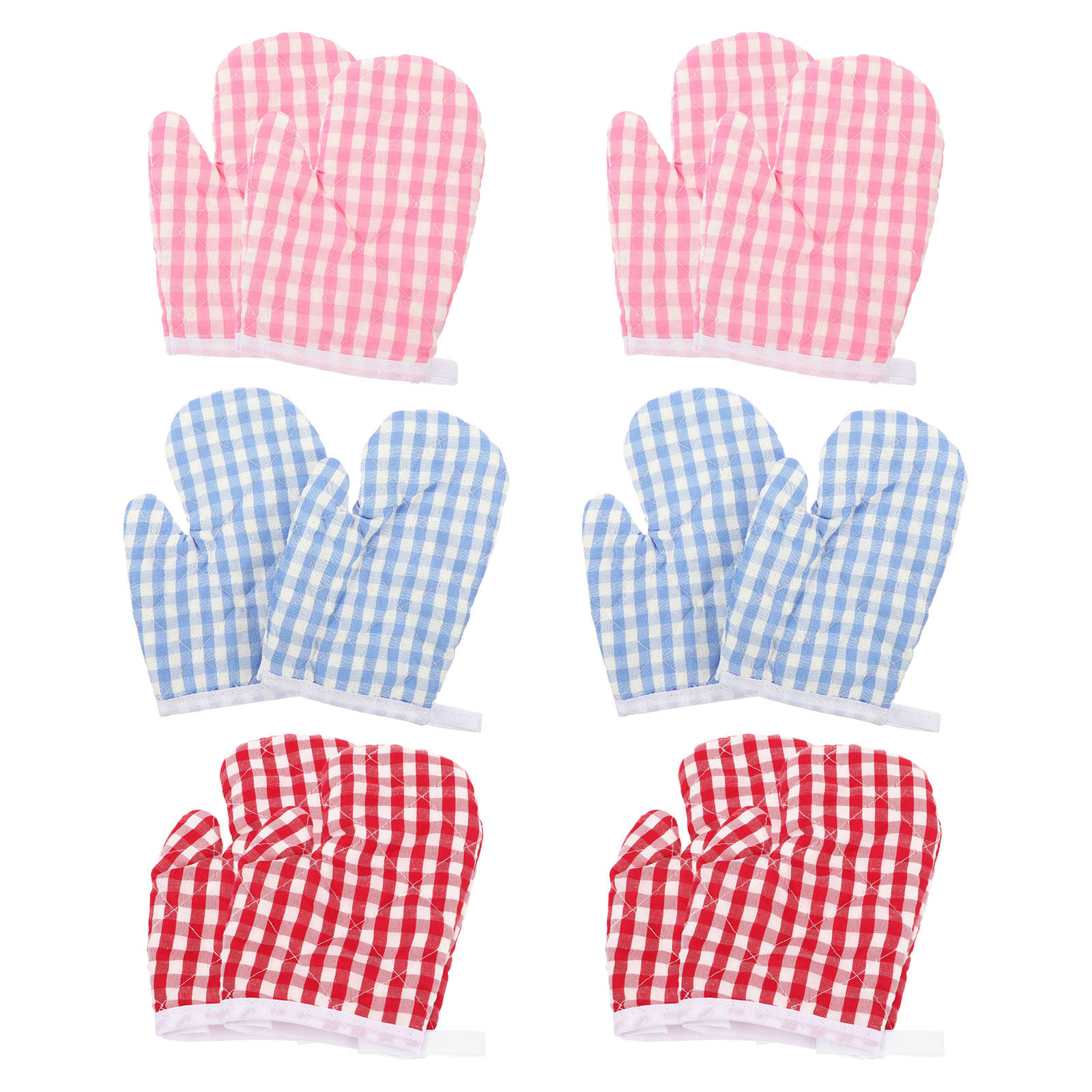 Baking Kitchen Kids - 6Pair Kids Oven Gloves Children Insulated