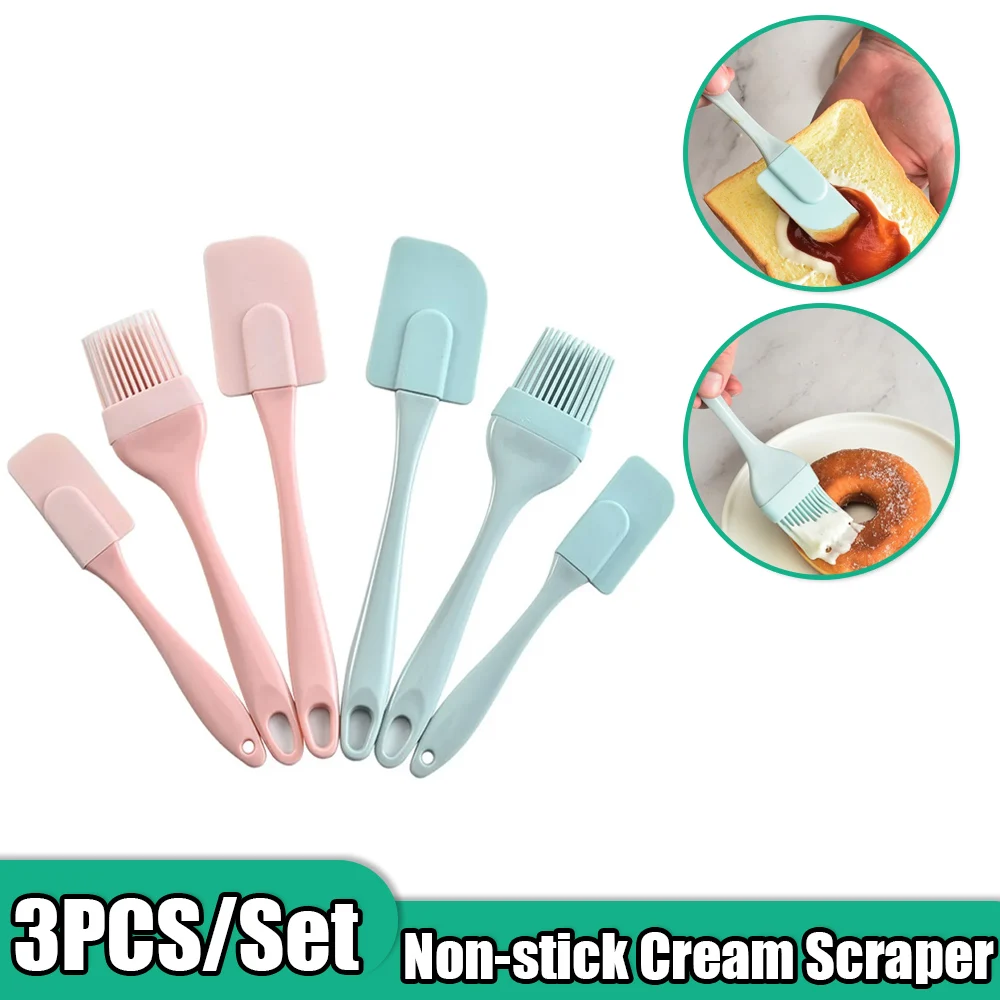 3Pcs Non-Stick Silicone Cream  - Kitchen Baking Brush review and price