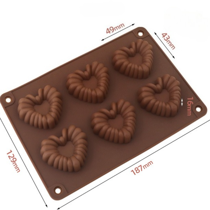Heart-shaped Silicone Chocolat - Kitchen And Baking Tools review and price