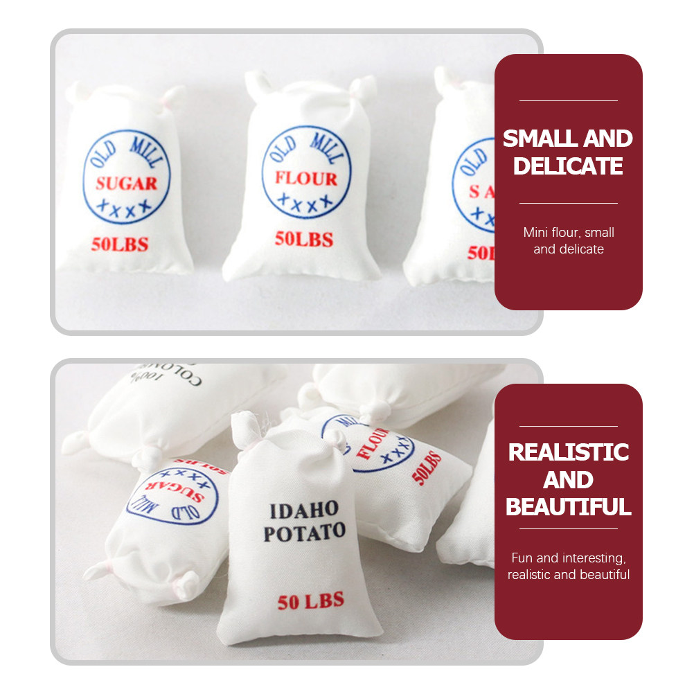 6Pcs Miniature Flour Salt Suga - Baking Kitchen Kids review and price