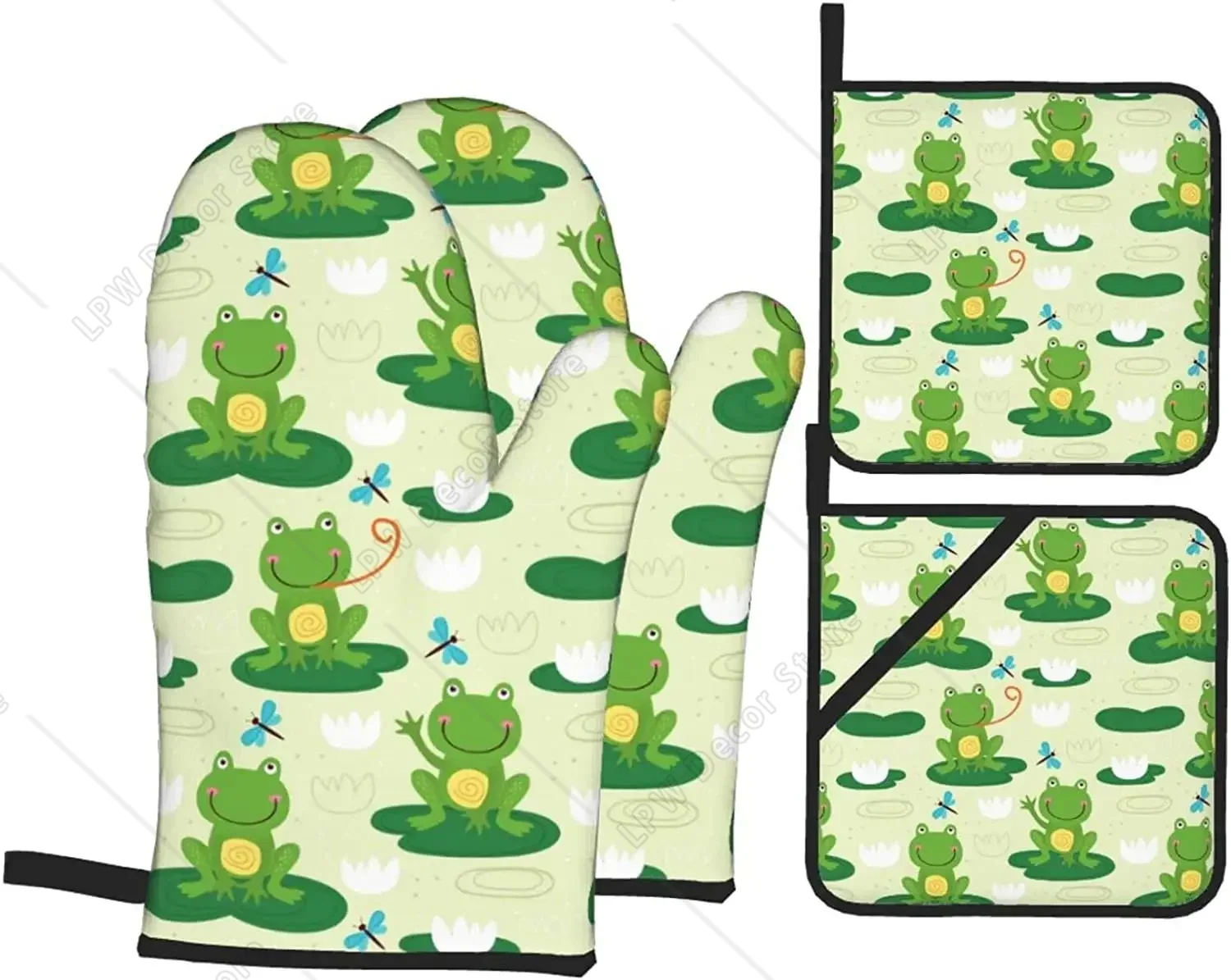 Cute Frog Funny Oven Mitts and - Kitchen Baking Counter review and price