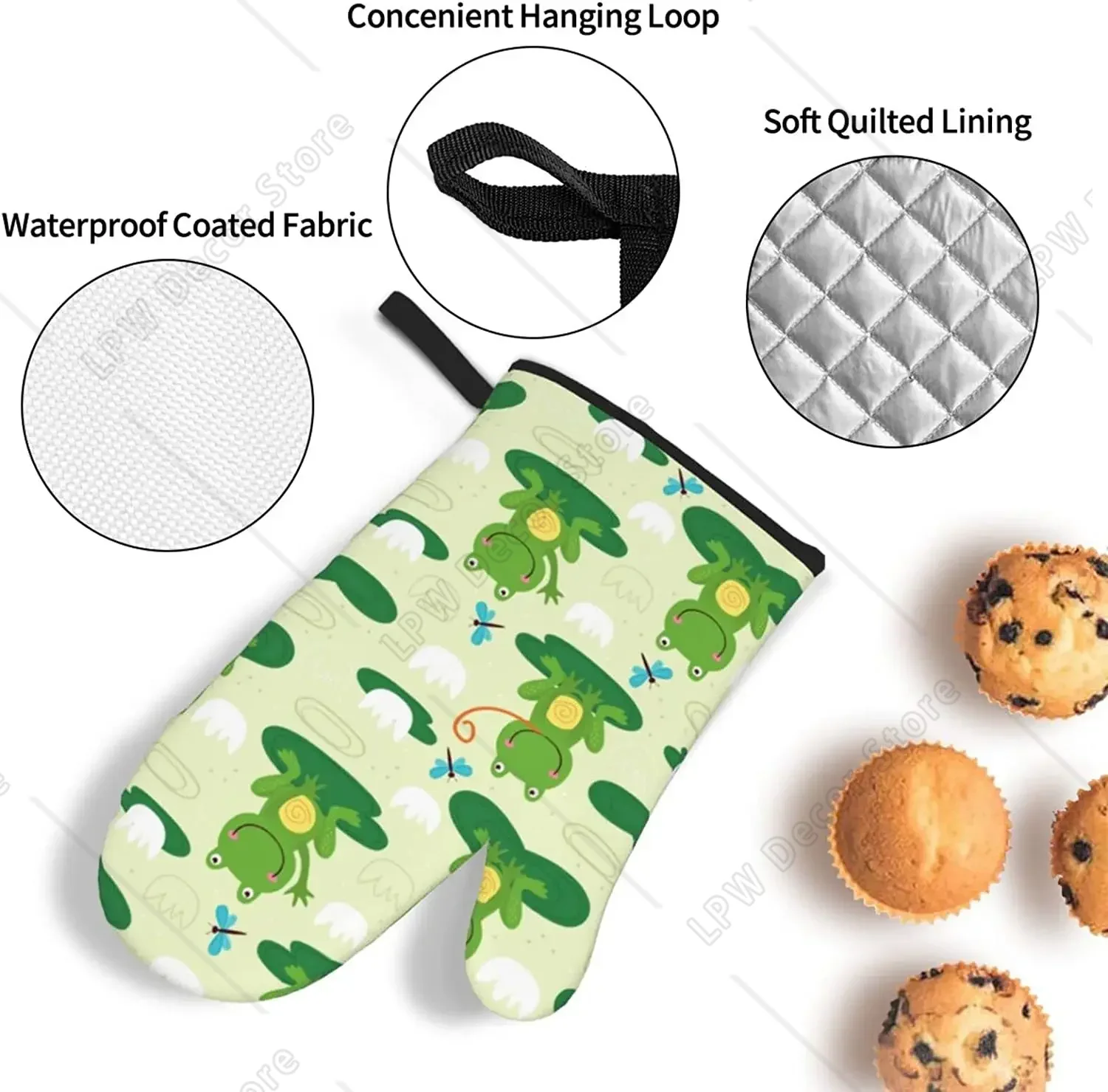 Cute Frog Funny Oven Mitts and - Kitchen Baking Counter review and price