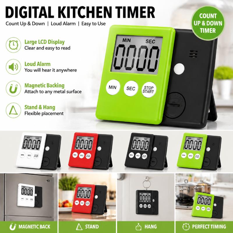[New] Magnetic Digital Kitchen - Kitchen Baking Timer review and price