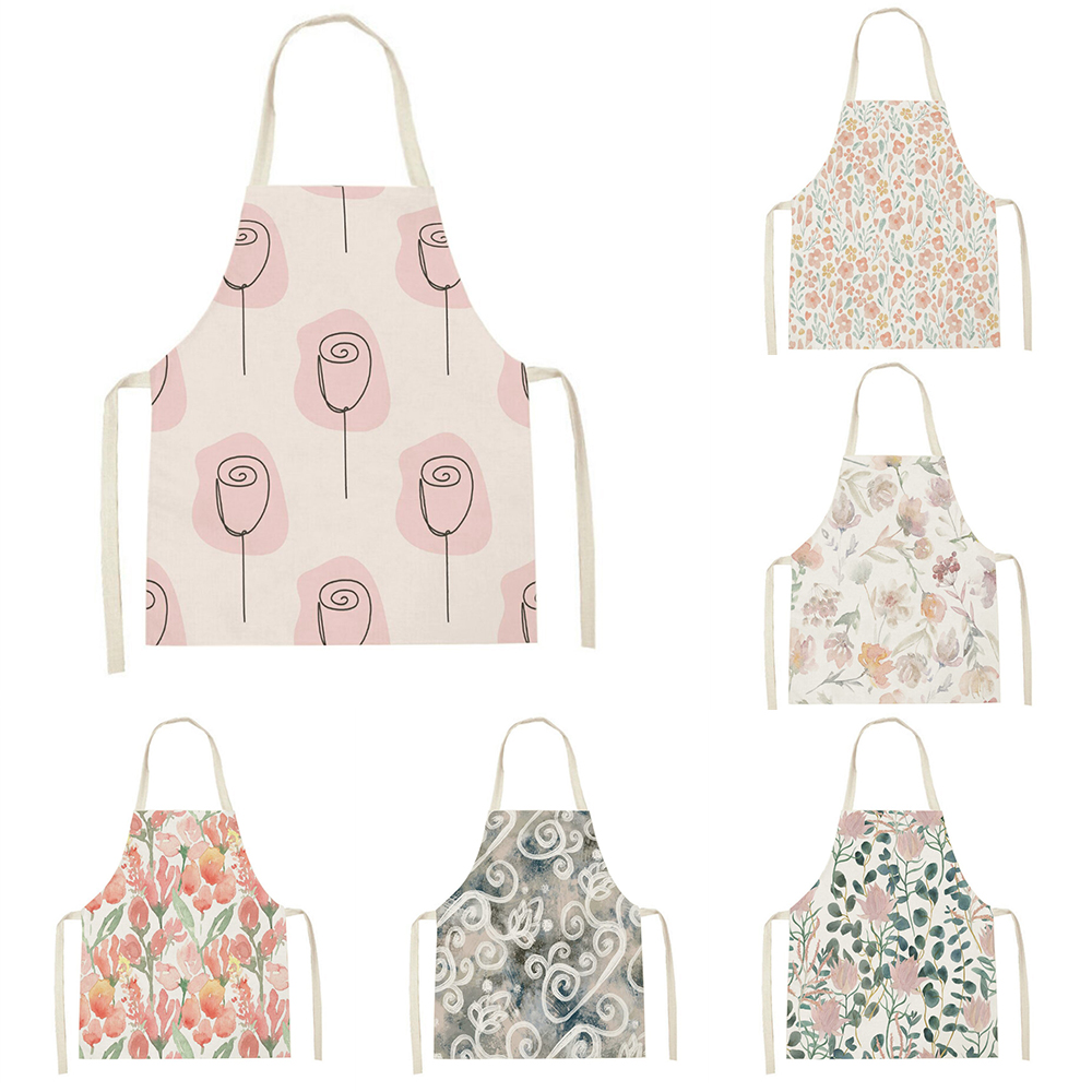 Pink tulip kitchen apron Clean - Baking Kitchen Kids review and price
