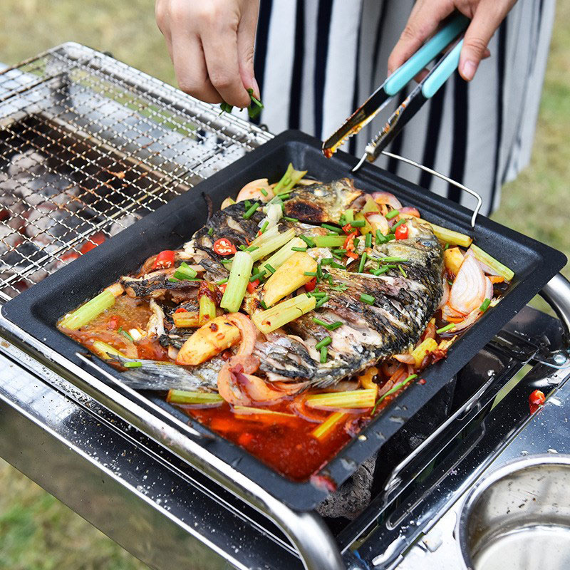 Outdoors Thick Square Grill Pa - Kitchen Baking Tray Organiser review and price