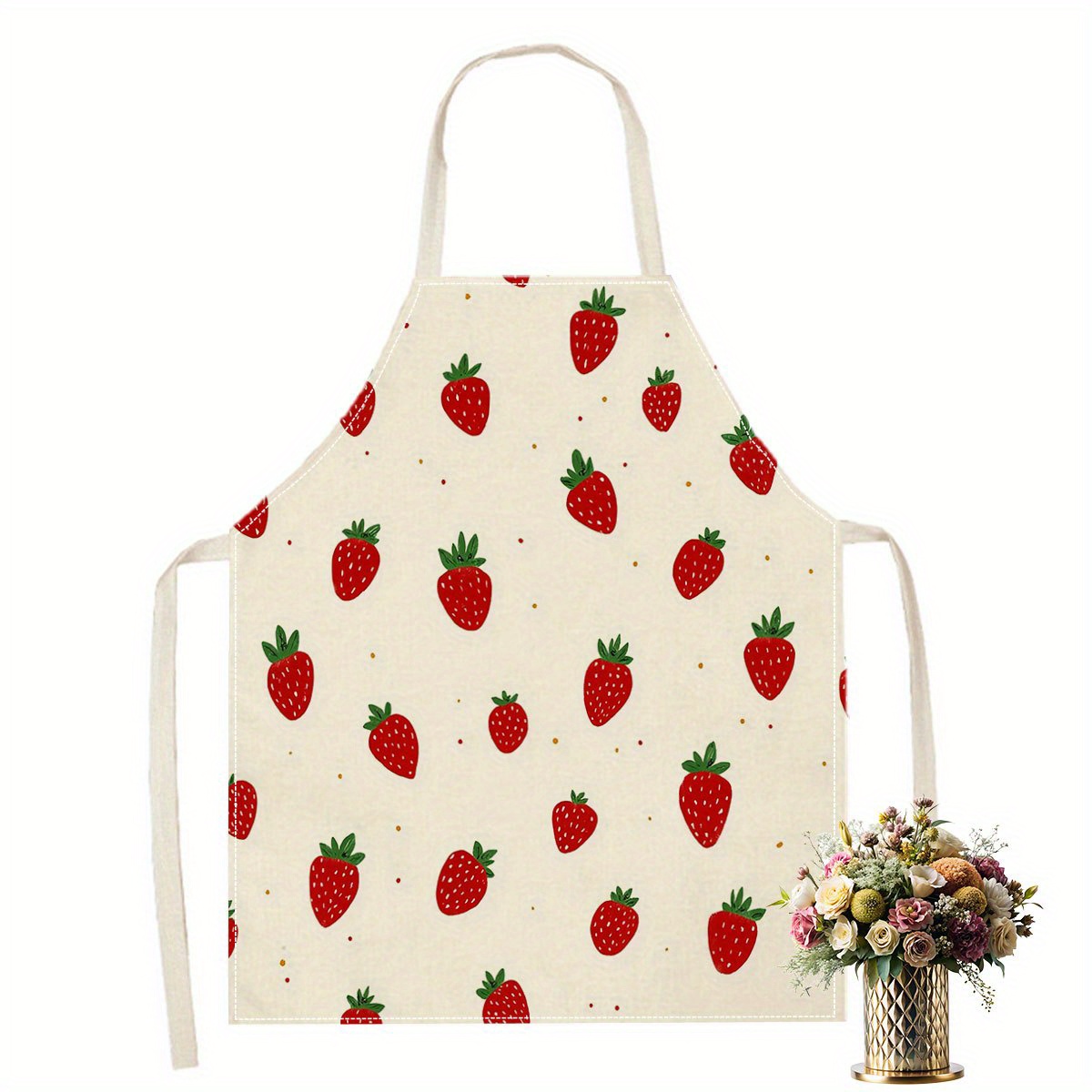 1pc Strawberry Apron Fruit Pat - Baking Kitchen Kids review and price