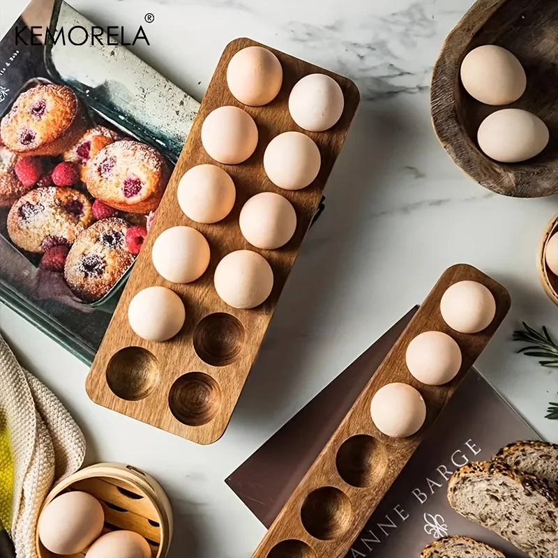 KEMORELA 1PCS Modern Wooden Eg - Kitchen Baking Tray Organiser review and price