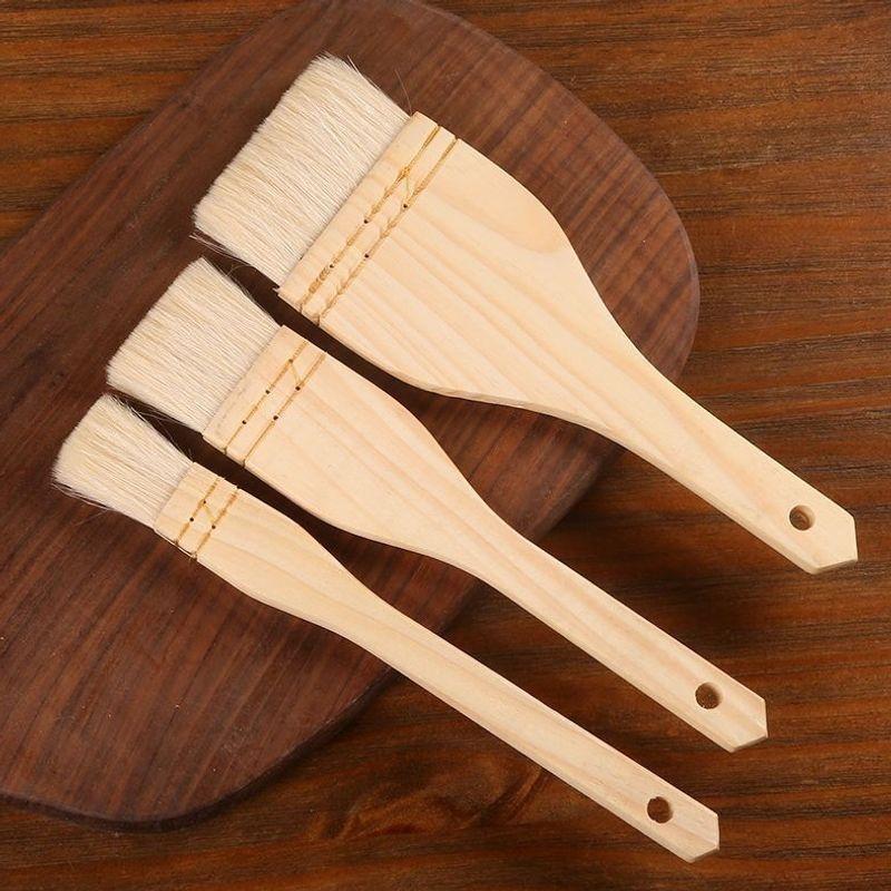 Flat Wool Pastry Brush Food Gr - Kitchen Baking Brush review and price