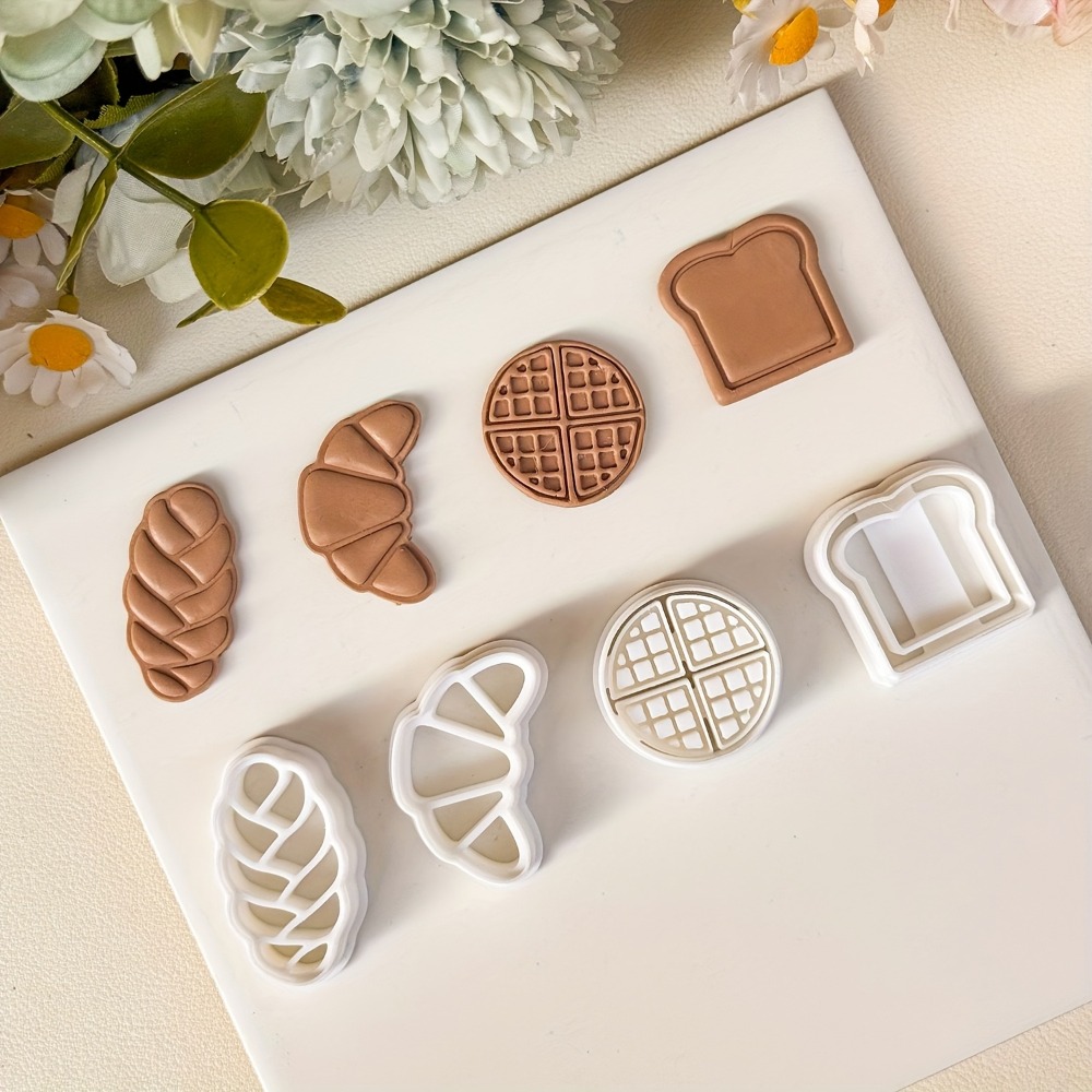 4Pcs Bread Themed Cookie Cutte - Cookie Cutter Set review and price