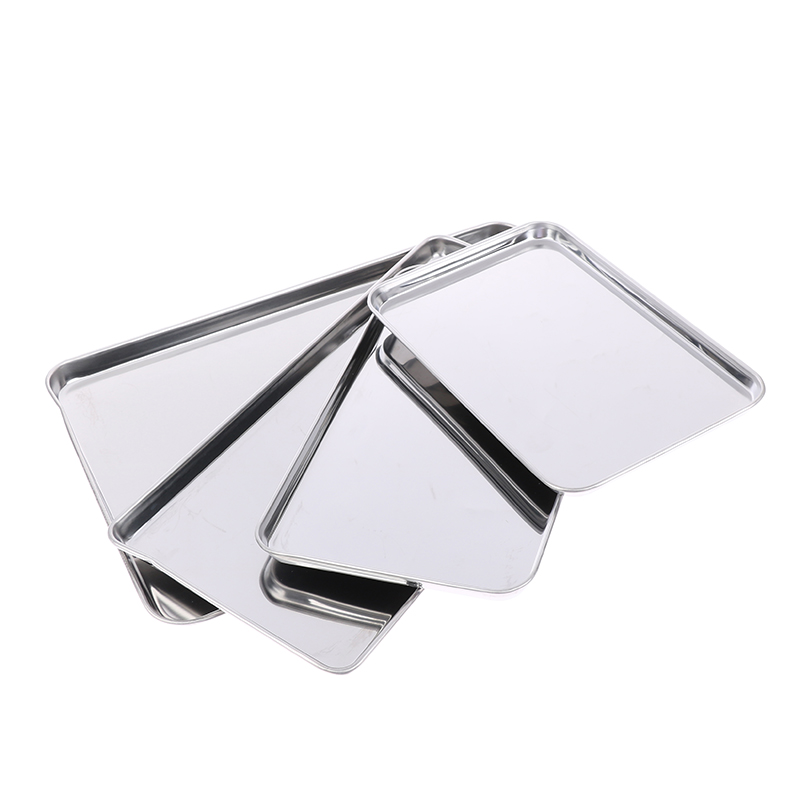 1pc Stainless Steel Tray Recta - Kitchen Baking Tray Organiser review and price
