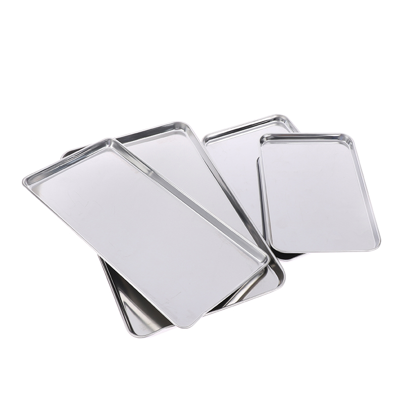 1pc Stainless Steel Tray Recta - Kitchen Baking Tray Organiser review and price